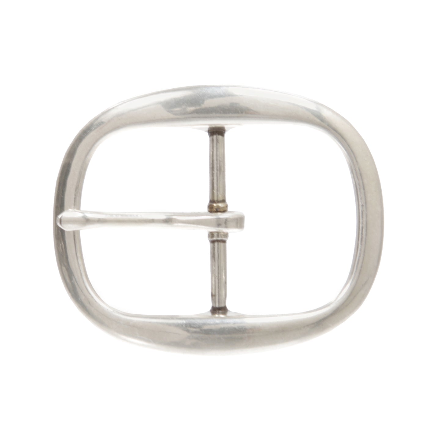 1 1/2 Inch Nickel Free Center Bar Single Prong Oval Belt Buckle