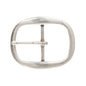 1 1/2 Inch Nickel Free Center Bar Single Prong Oval Belt Buckle