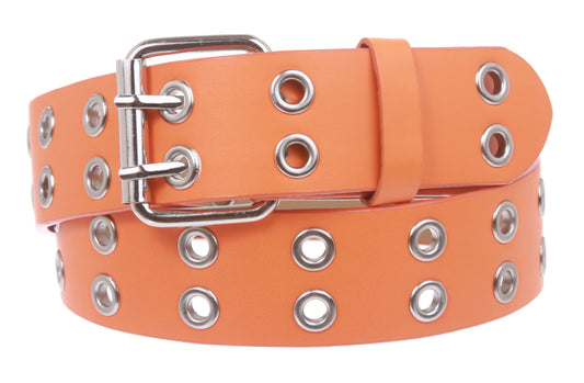 Two Row Grommets Fashion Belt