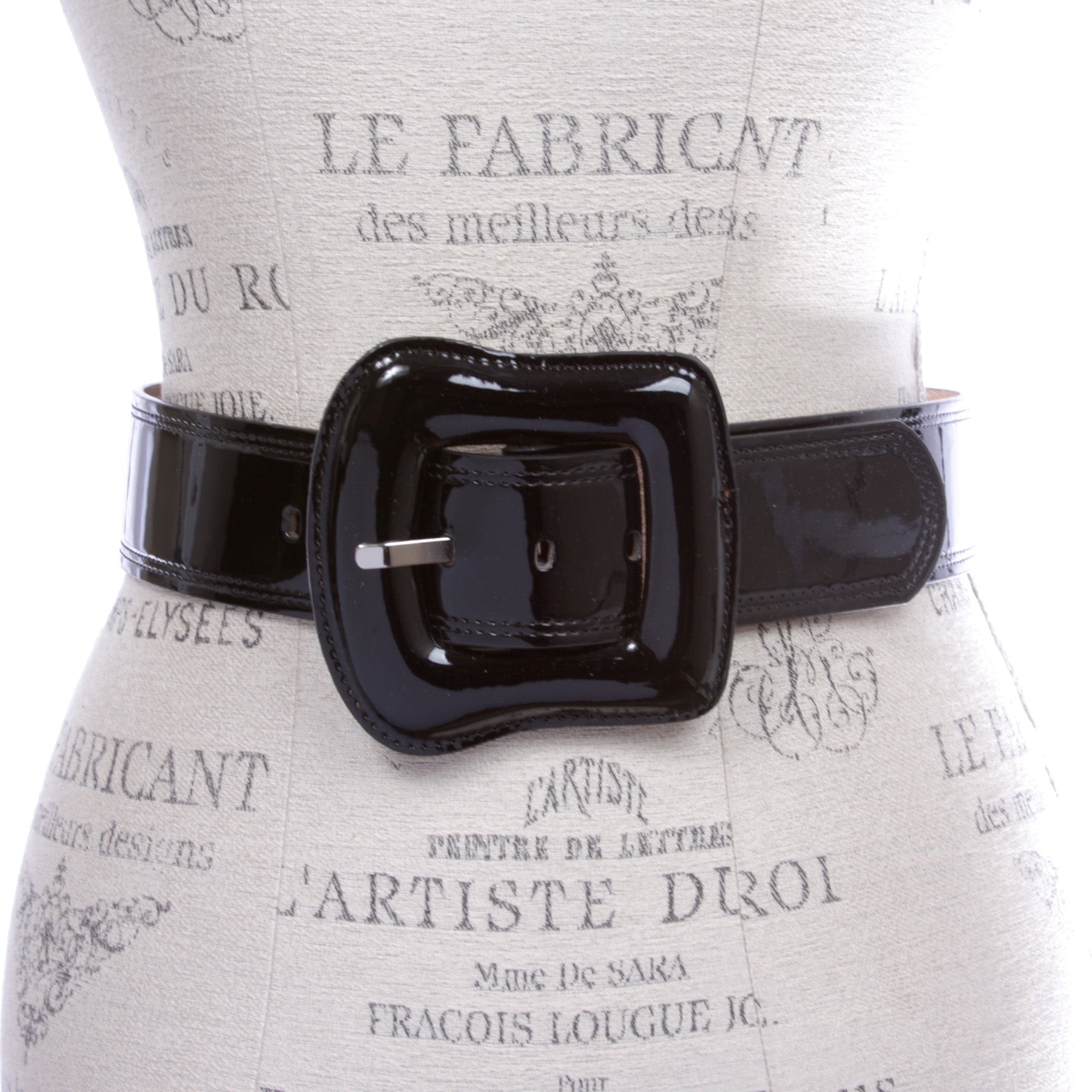 2-in-1 Women Wide PU Leather Belt with Fashion Buckle INSPIRE CHIC PU Leather Belts for Women Metal Pin Buckle 2  main image 2