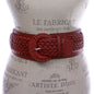 Women's 3" Wide High Waist Braided Fashion Stretch Belt