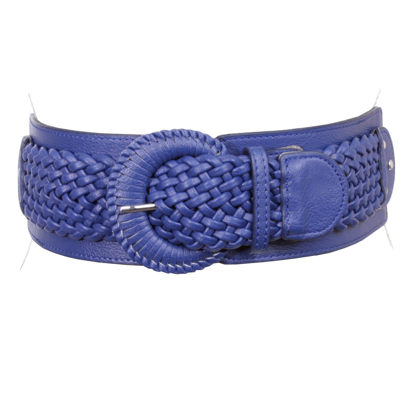 Women's 3" Wide High Waist Braided Fashion Stretch Belt