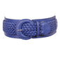 Women's 3" Wide High Waist Braided Fashion Stretch Belt