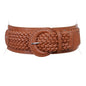 Women's 3" Wide High Waist Braided Fashion Stretch Belt