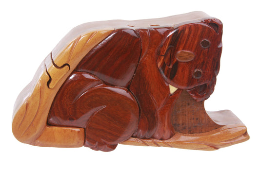 Handcrafted Wooden Koala Shape Secret Jewelry Puzzle Box -  Koala