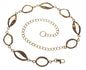 Ladies Oval Metal Chain Belt