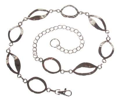 Ladies Oval Metal Chain Belt