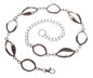 Ladies Oval Metal Chain Belt