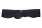 Womens 3" Wide High Waist Semi-covered Fashion Stretch Belt